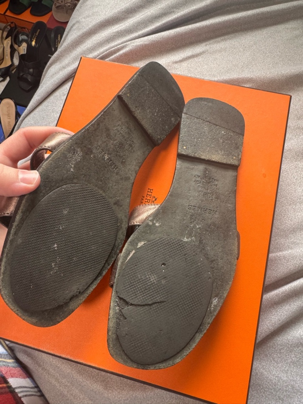 Authentic Hermes Oran Sandals - Picture 5 of 10